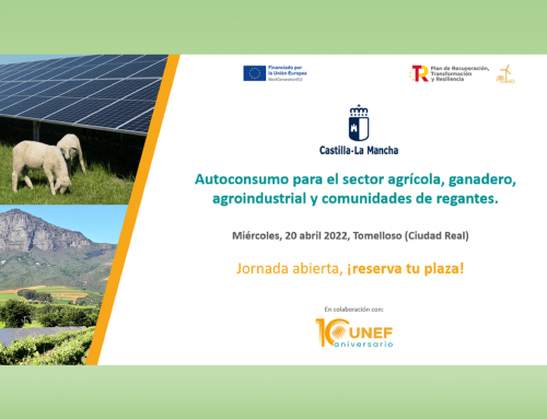 Jornada abierta “Autoconsumo para el sector agrícola, ganadero, agroindustrial y comunidades de regantes”